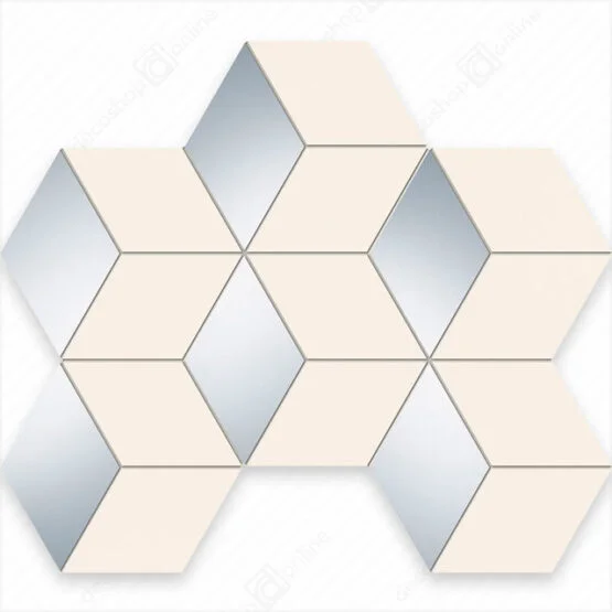 Mozaic Senza White Hex 28,9x22,1