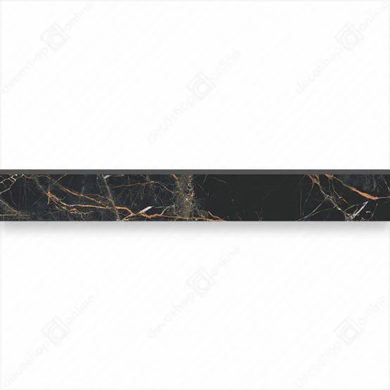Plinta Gresie Marquina Gold Poler 8x59,7