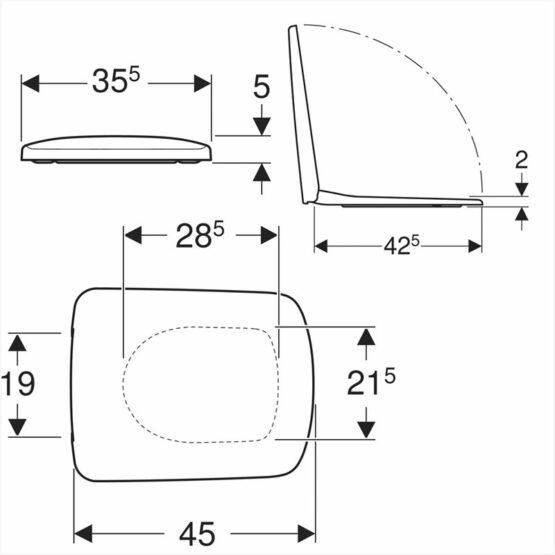capac wc geberit selnova alb square decoshop online s