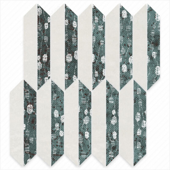 Mozaic Sticla Unique Lady Green Mix MAT 27,4x29,8