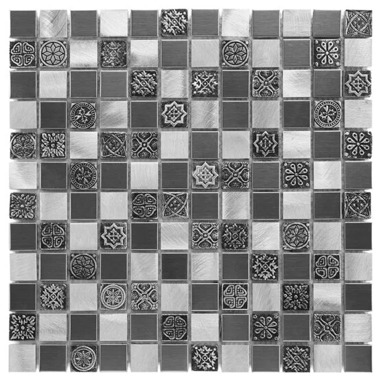 Mozaic Allumi Grey mix 23 30x30