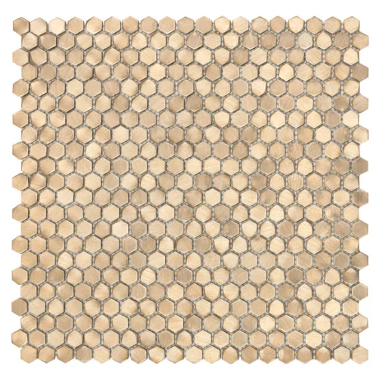Mozaic Allumi Gold Hexagon 14 30x30