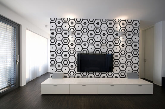 Arabesco MiniHexagon Pattern LivingRoom Widescreen