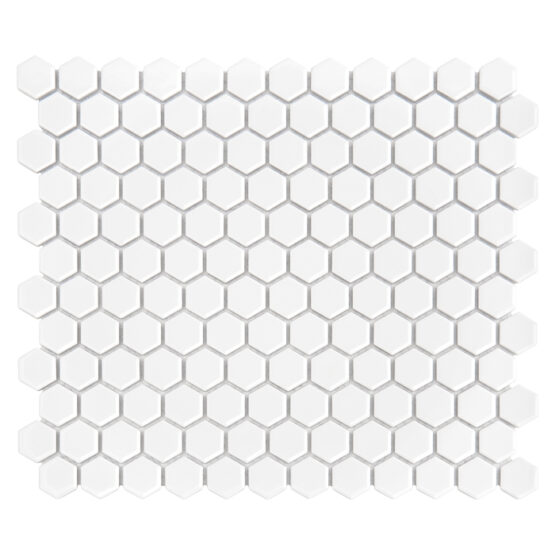 Mozaic Mini Hexagon White 30x26