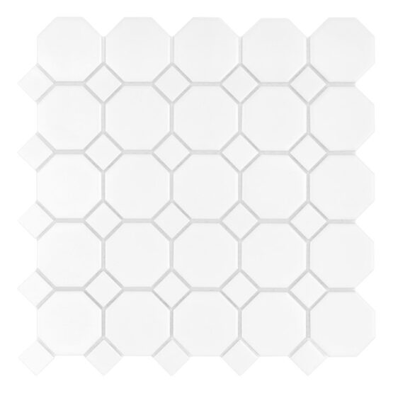 Mozaic Mini Octagon White 55 29,5x29,5