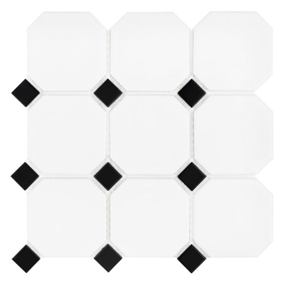 Mozaic Mini Octagon White 95 30x30