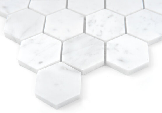 Mozaic Carrara White Hexagon 48 29,8x30,2 2 Carrara Hexagon 48 3