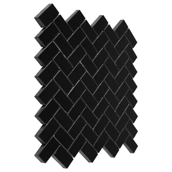 Pure Black HERRINGBONE 48 2