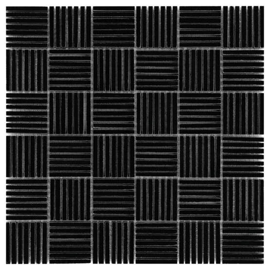 Mozaic Pure Black Tatami 48 30,5x30,5