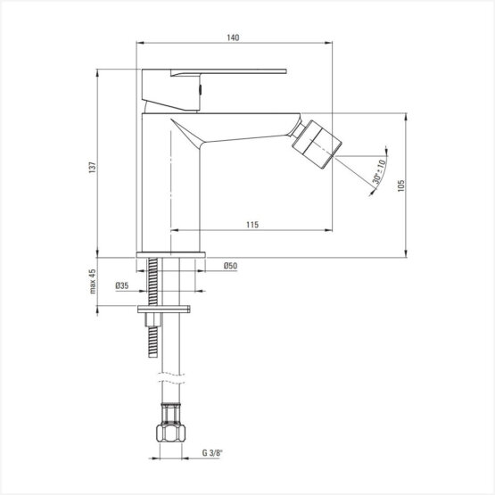 BGA 031M baterie bideu alpina deante decoshop s