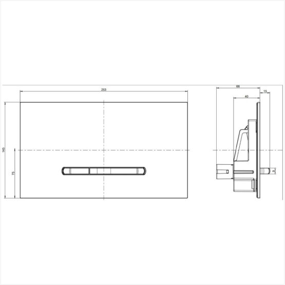 clapeta actionare ViConnect E300 villeroy boch decoshop online schita