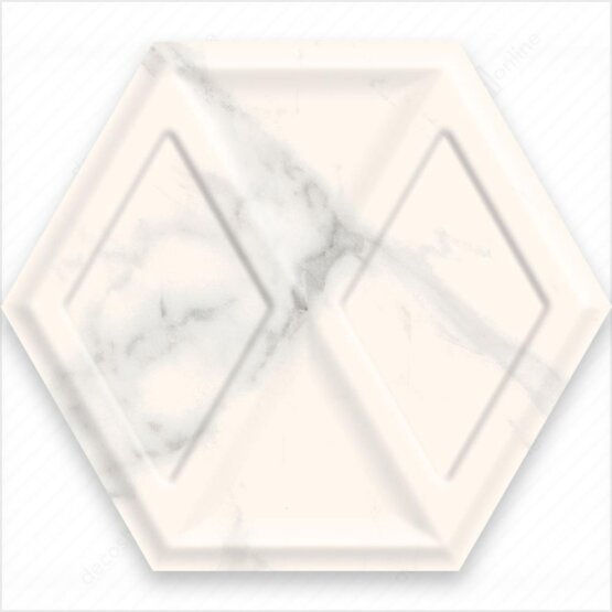 Faianta Decor Morning Bianco Heksagon STR 17,1x19,8