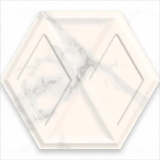 Faianta Decor Morning Bianco Heksagon STR 17,1x19,8