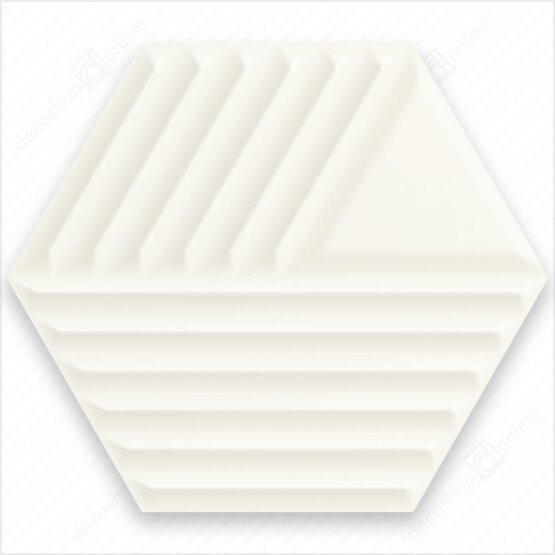 Faianta Woodskin Bianco Hexagon STR C 17,1x19,8