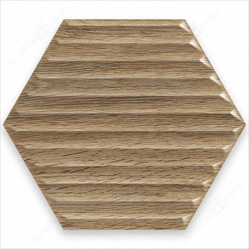 faianta paradyz woodskin wood hexagon str b decoshoponline romania