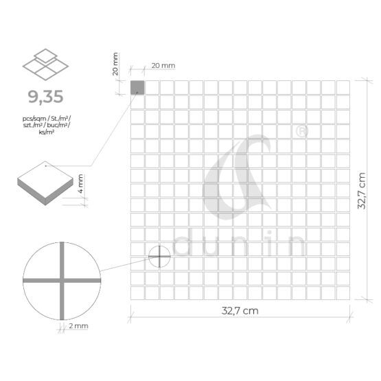 QMX Grey wymiary plastra