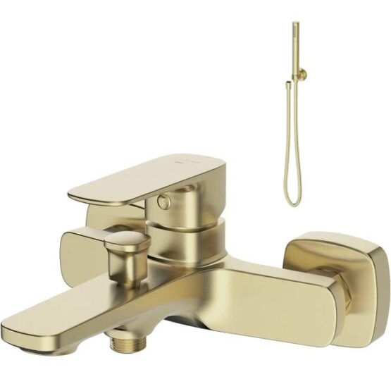 Set Baterie si Dus pentru perete Larga Auriu