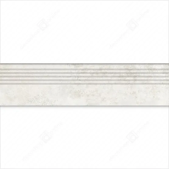 Treapta Gresie Torano White Mat 29.6x119.8