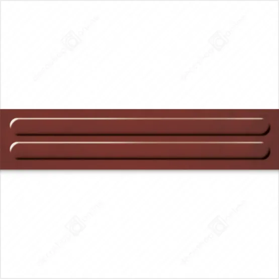 Placă de faianță maro închis