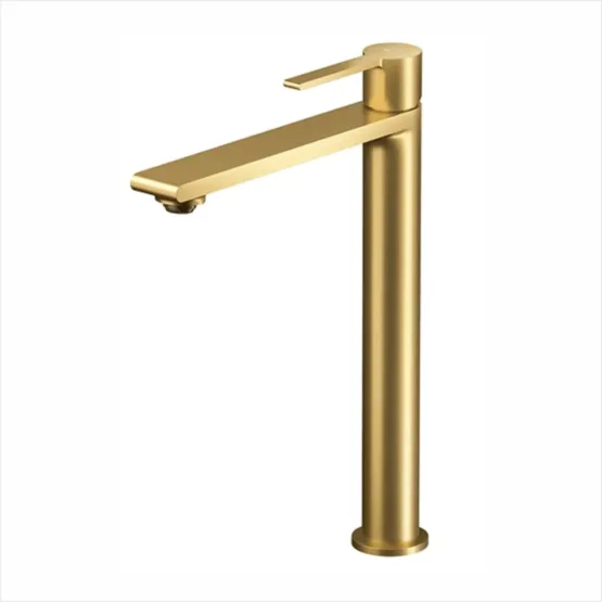 Baterie lavoar inalta VIRGO gold brushed